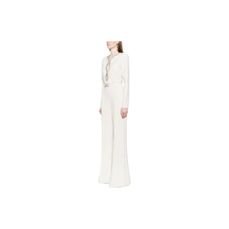 ELIE SAAB Crystal embellished Belted Jumpsuit-3