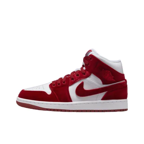 Jordan 1 Mid SE Red Velvet Women's