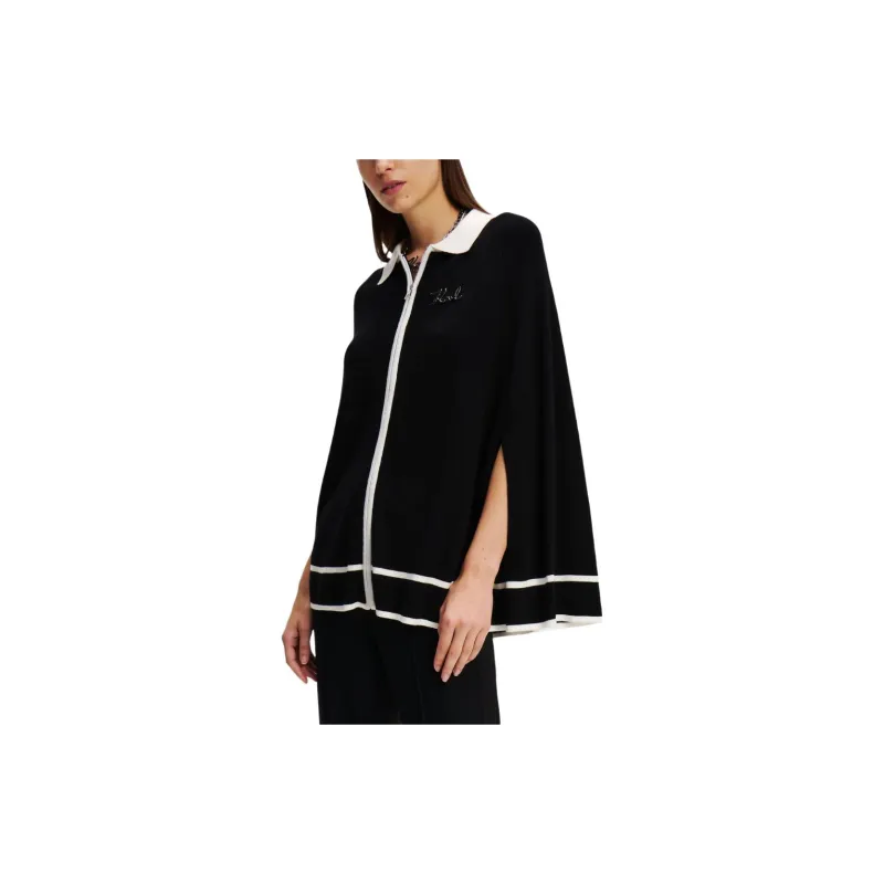 KARL LAGERFELD / Karl Lagerfeld Jeans Essential Knitted Cape-4