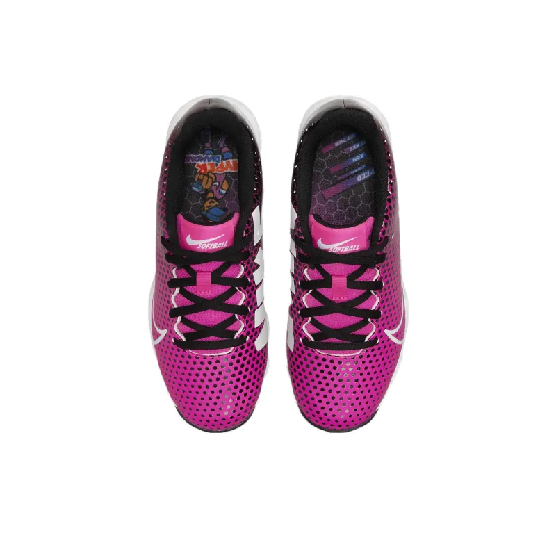 Nike Hyperdiamond 4 Keystone GG GS 'Black Fierce Pink'-2
