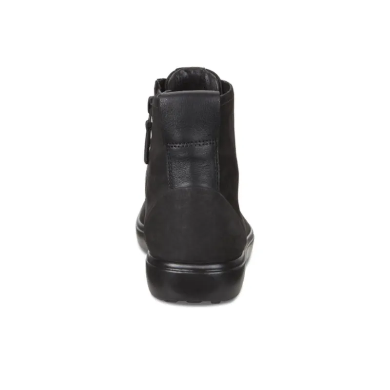 Ecco Soft 7 Anti-Slip Wear-Resistant High-Top Skateboard Shoes Women's Black-3