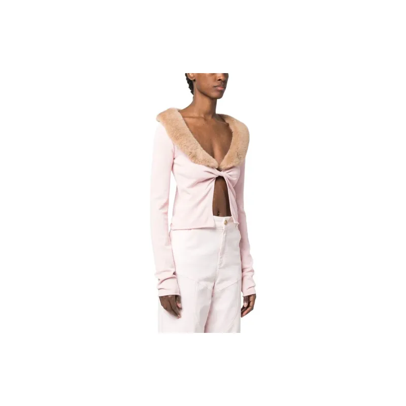 Blumarine Crop Tops Women's Pink-3