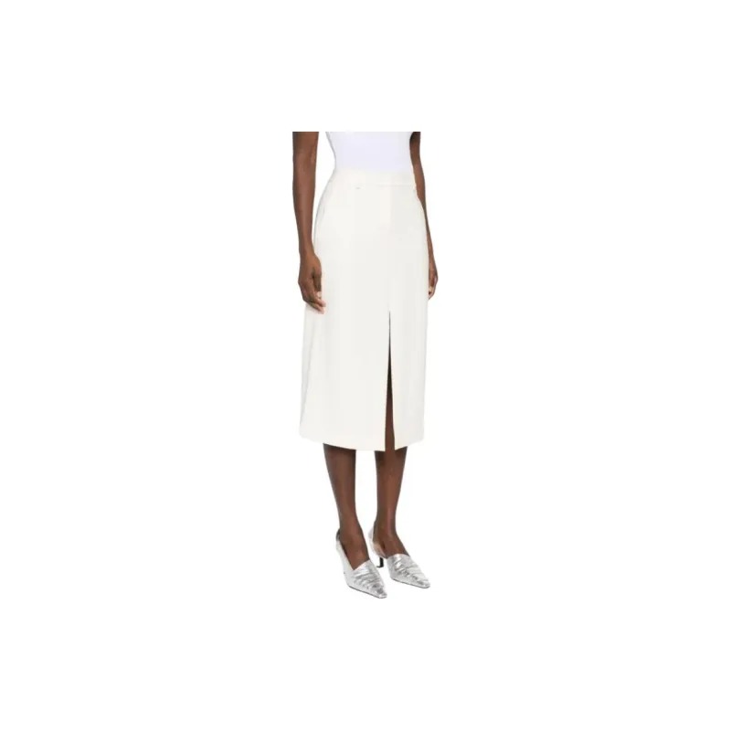 THEORY Casual Short Skirts Women's Ivory White-3