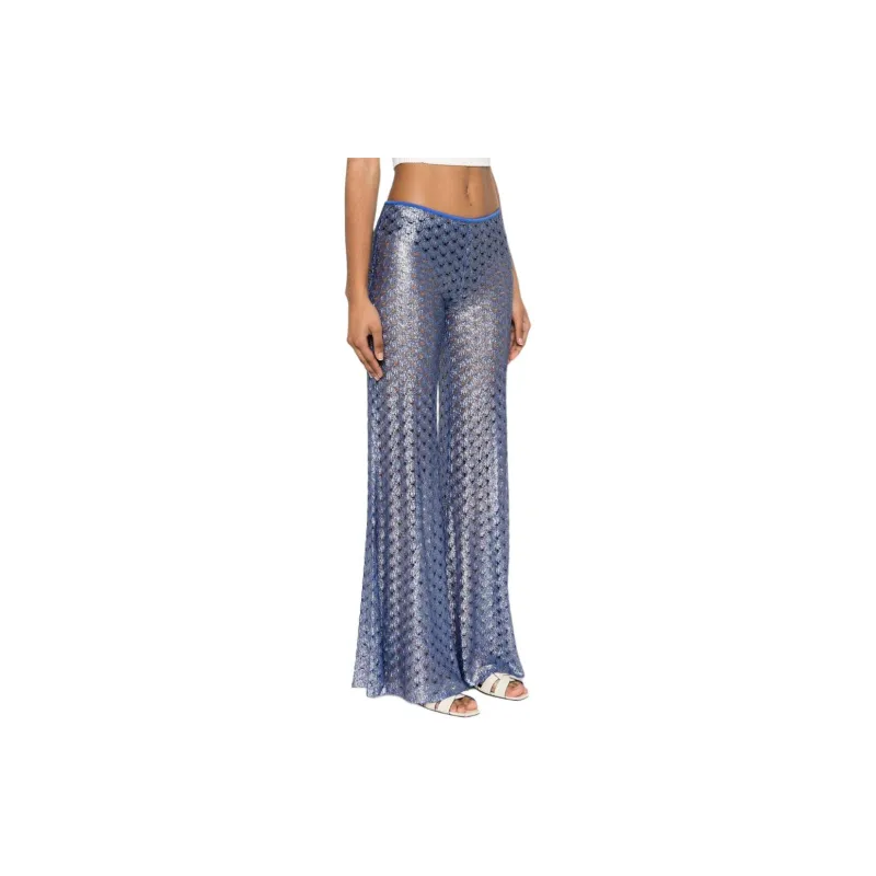 MISSONI Open Knitted Flared Trousers-3