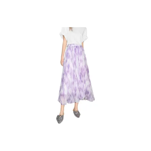 Bethine Casual Long Skirt Women's Light Purple