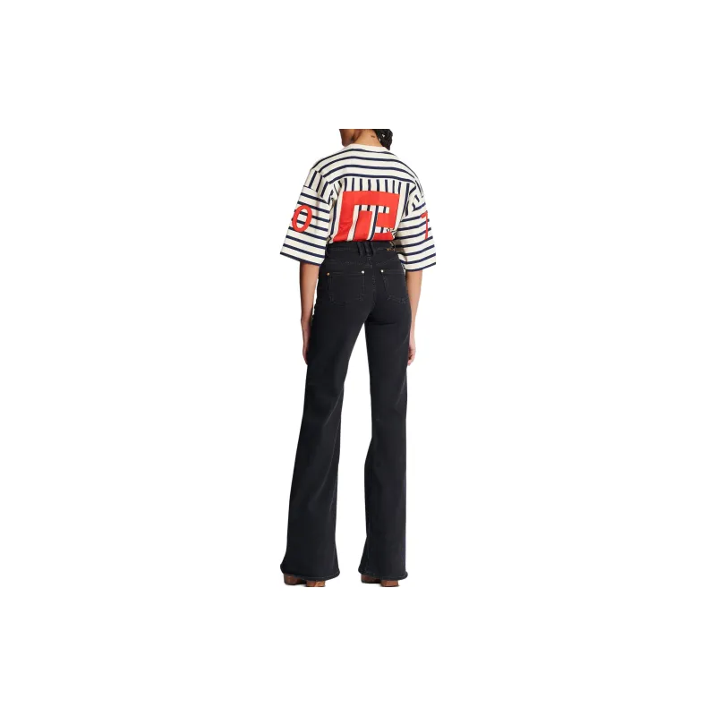 BALMAIN High waist Flared Jeans-2