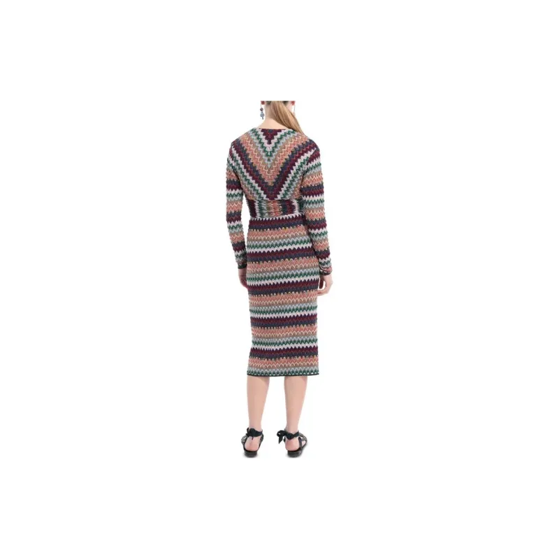 MISSONI Long Sleeved Dress Women's Multicolor-2