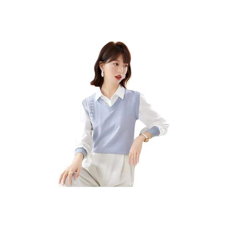 La Chapelle Knitwear Women's Blue-4
