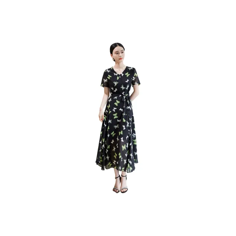 Hang Yi Court SS24 Short Sleeved Dresses Women's Image Color-3