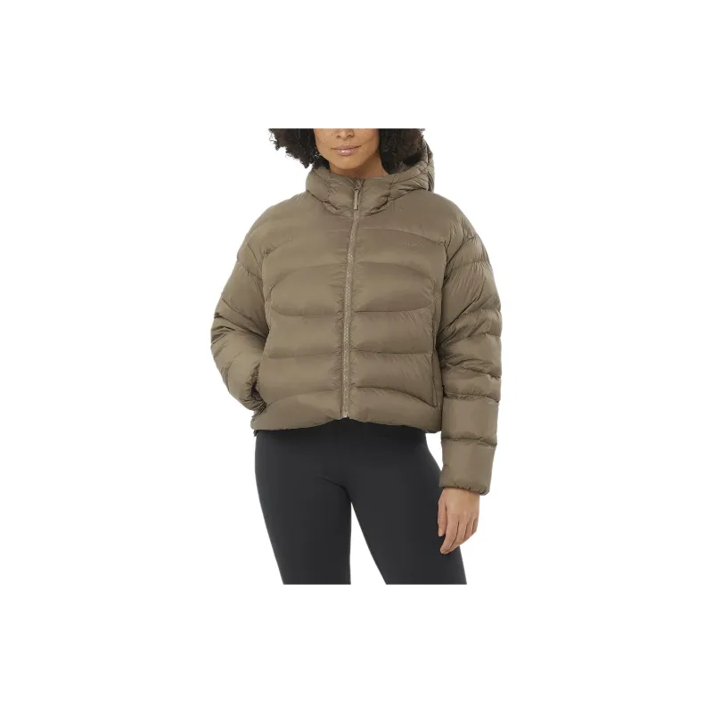 SALOMON OUTLINE NOVELTY DOWN Down Jacket Women's Light Brown-2