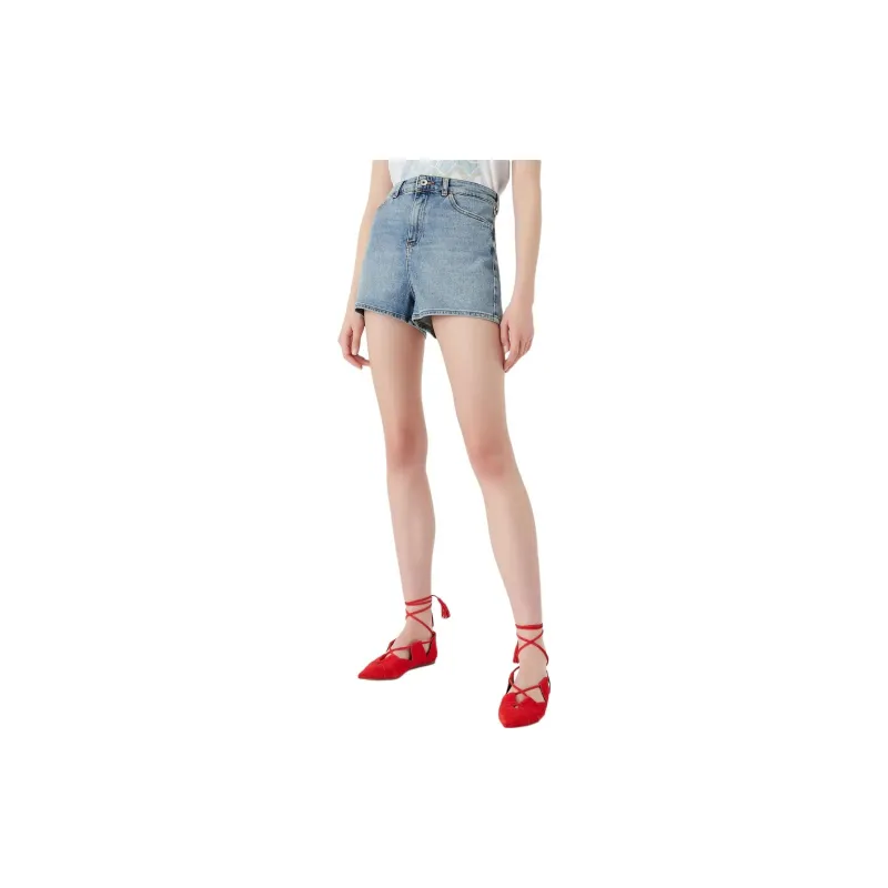 EMPORIO ARMANI SS22 Denim Shorts Women's Blue-2