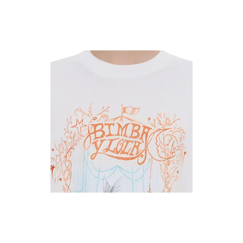 Bimba Y Lola Logo print T shirt-4