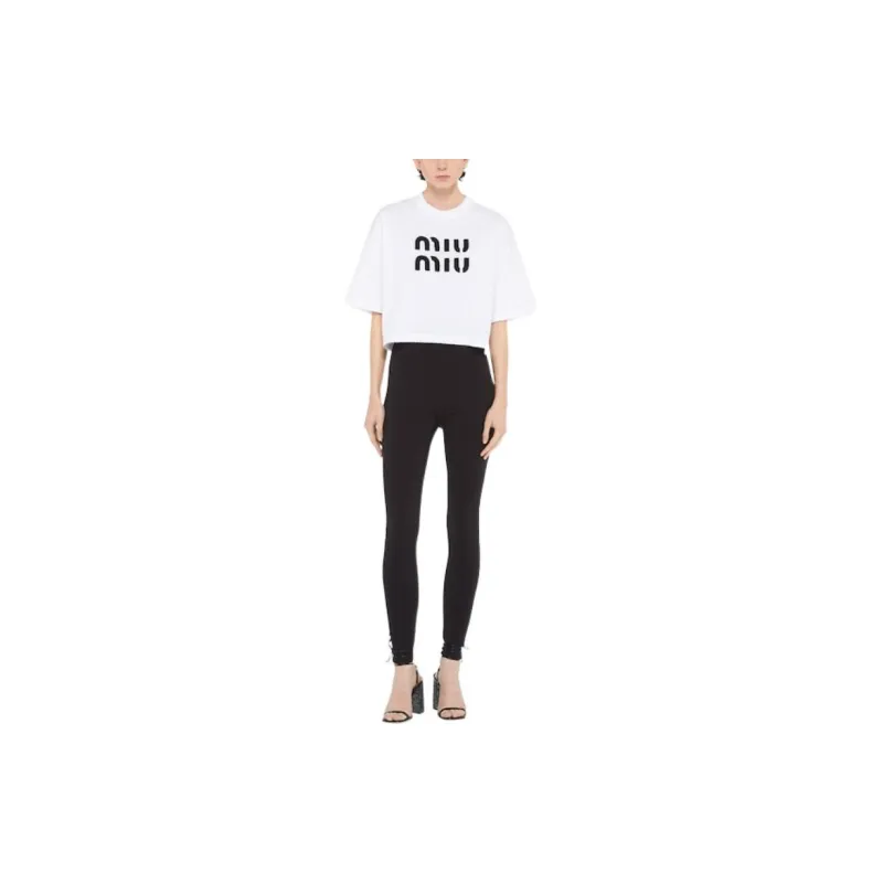 MIU MIU FW22 T Shirt Women's White-1