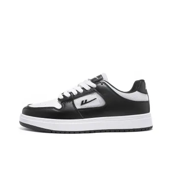 Warrior Air Force 1 Breathable Slip Resistant Low Top Skateboard Shoes Unisex Black White