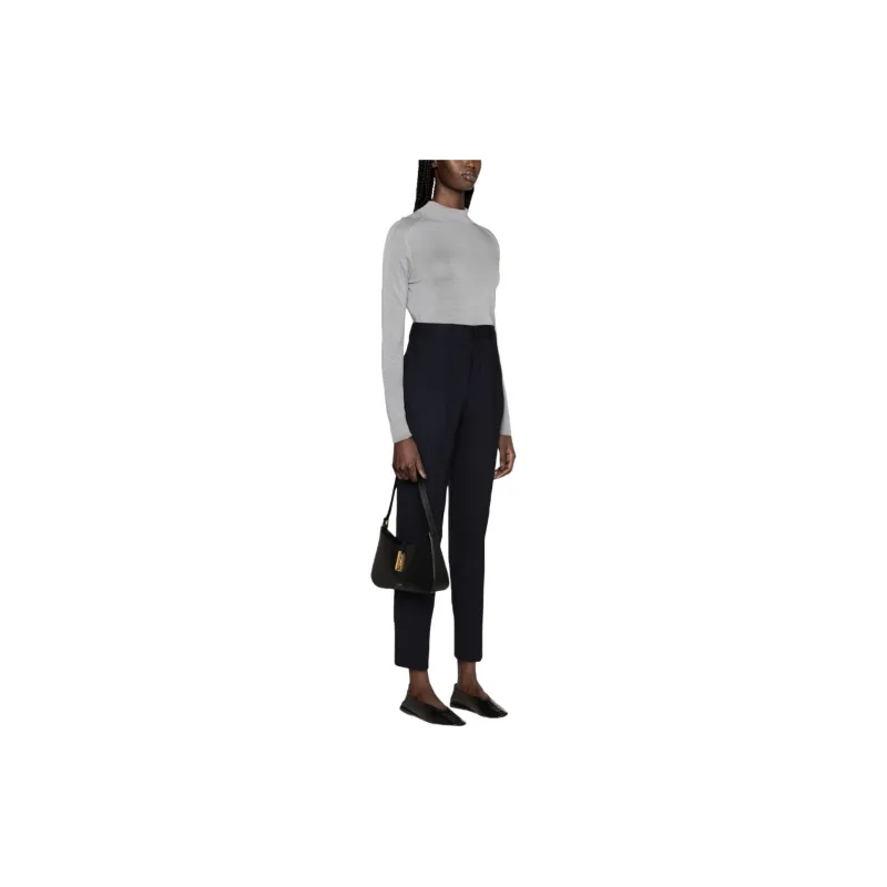 PAROSH Casual Pants Women's Marine Blue-1