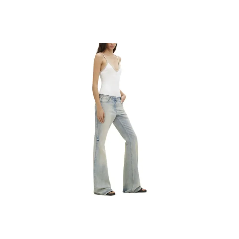 COURREGES Contrast V Neck Tank Top-3