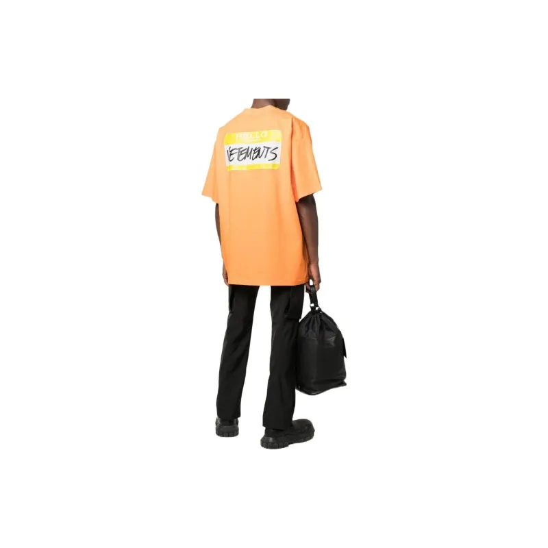 Vetements T-Shirts Women's Orange-3