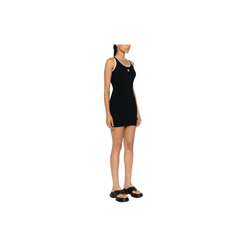 AMIRI Logo Embroidered Knitted Mini Dress-3