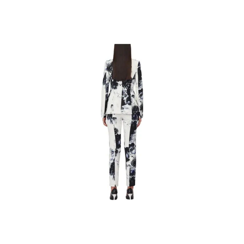 Alexander McQueen Graphic Printed Tapered Trousers-2