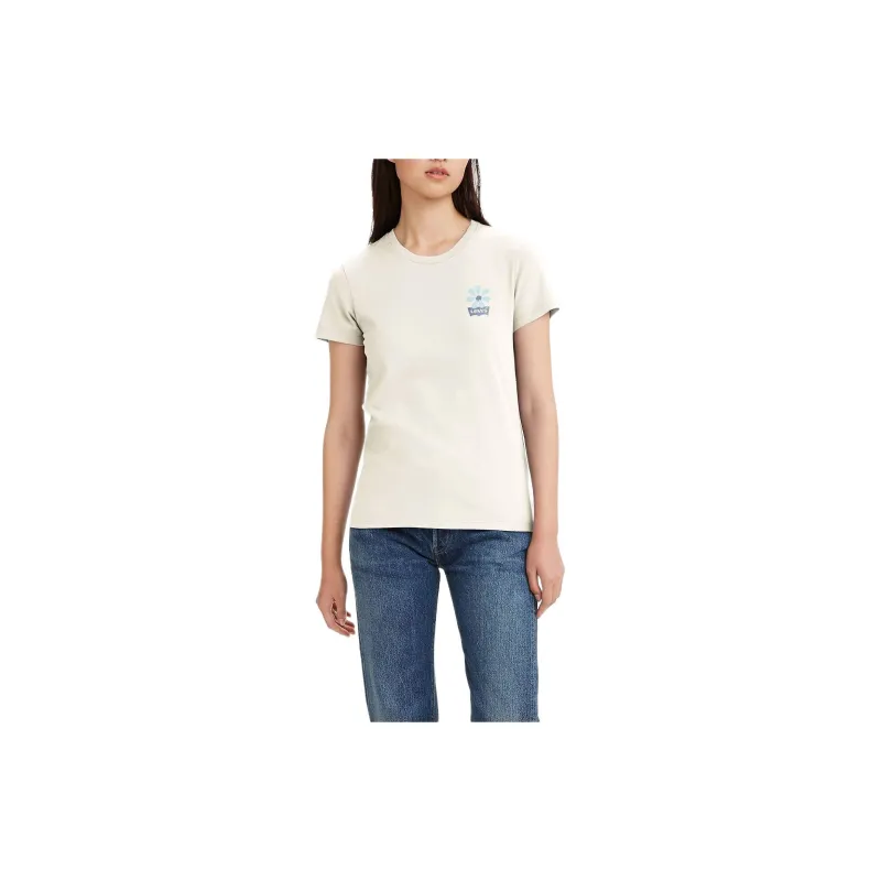 Levis T-Shirts Women's White-1