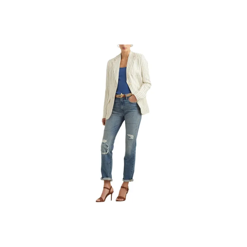 Polo Ralph Lauren SS24 Business Suit Coat Women's Cream-1