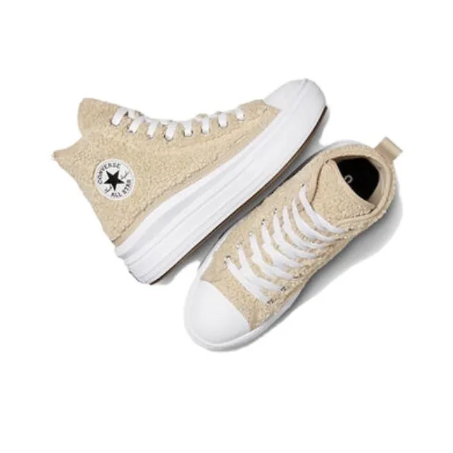 Converse Chuck Taylor All Star Move Platform High GS 'Sherpa   Beach Stone'-3