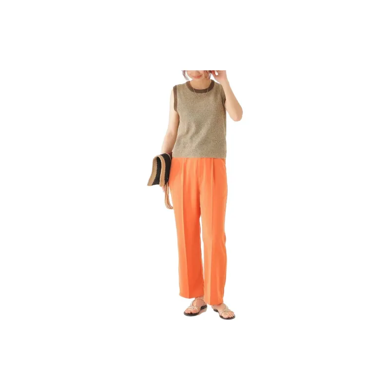 Beams Casual Pants Women's Orange-2