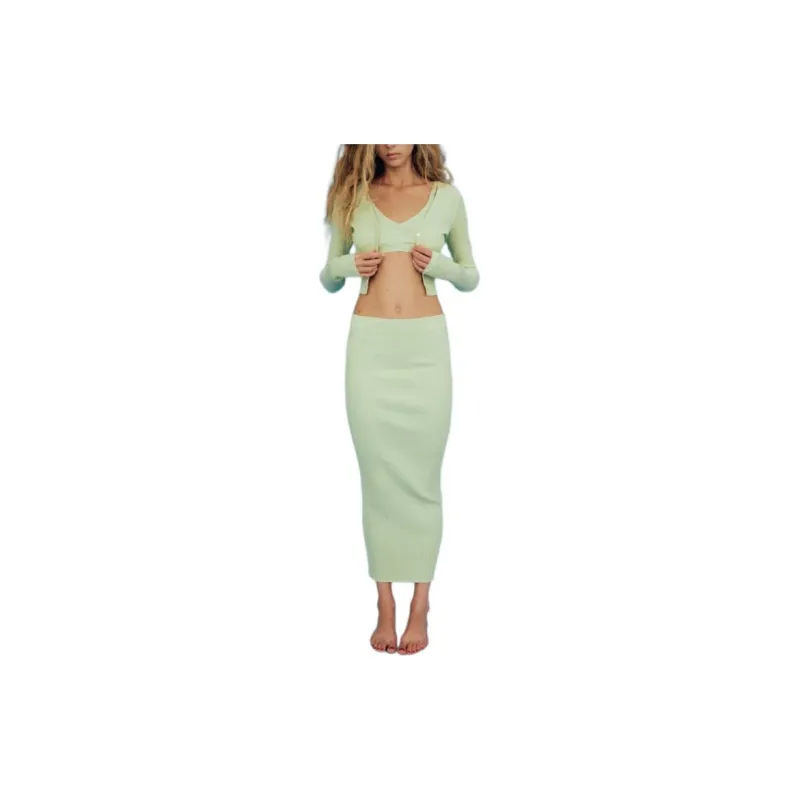 ZARA Knitwear Women's Green-2