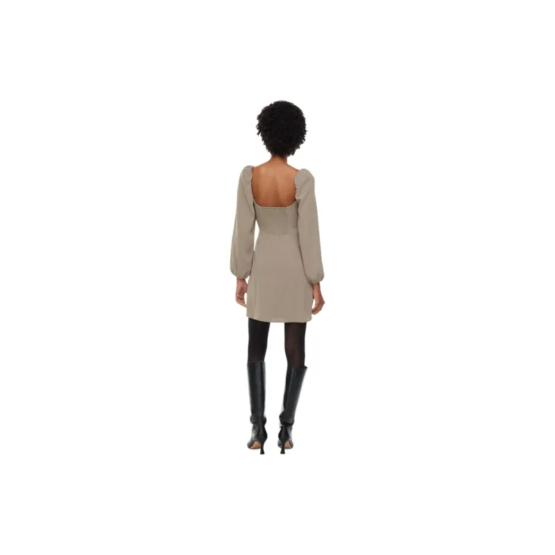 ARITZIA Wilfred Novella Dress Long-Sleeved Dresses Women's Nomad Taupe/Nomad Gray Umber-3