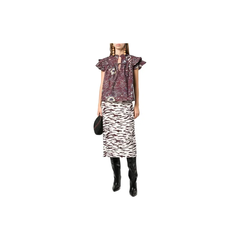 Ulla Johnson Letty Ruffle-sleeve Top-1