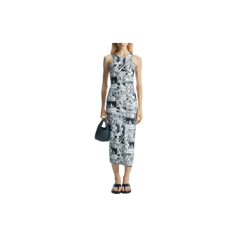 COPERNI SS24 Sleeveless Dress Women's Black White-1