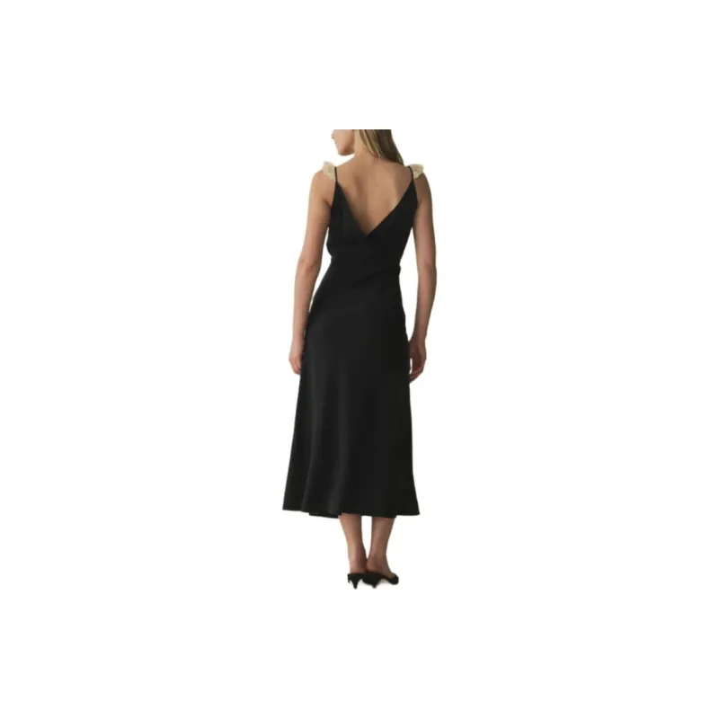 DOEN CLAIRE DRESS Slip Dresses Women's Black-2