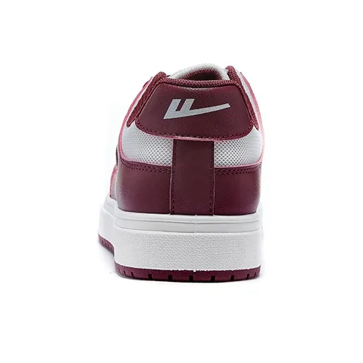 Warrior Air Force 1 Durable Breathable Low Top Skateboard Shoes Unisex White Red-3