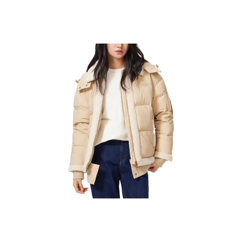 Levis Down Jackets Women's Khaki-4