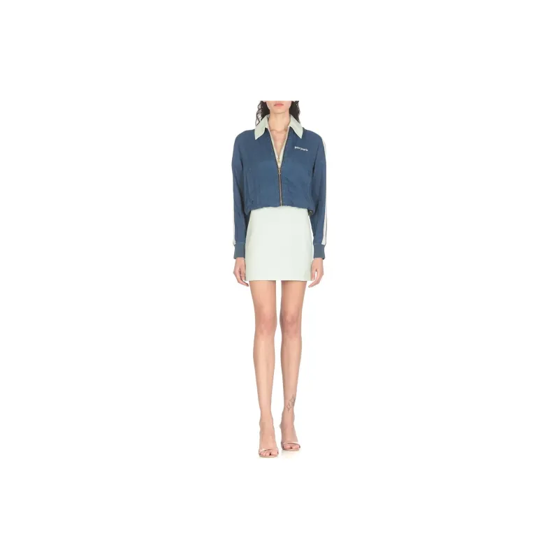 PALM ANGELS Logo Embroidered Mini Polo Dress-2