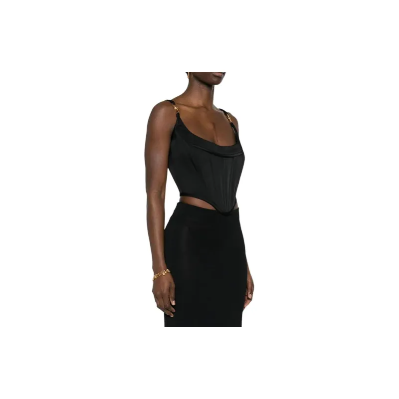 VERSACE Medusa 95 Corset Top 'Black'-5