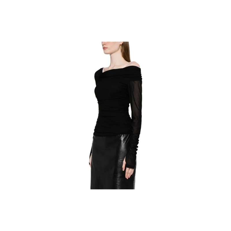 Helmut Lang Drop Shoulder Sleeve T Shirt Women's Black-3