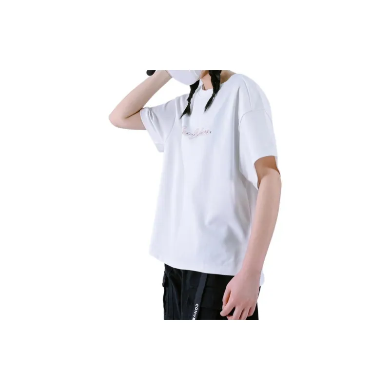 New Balance IU Drop Shoulder Sleeve T Shirt Women's White-2