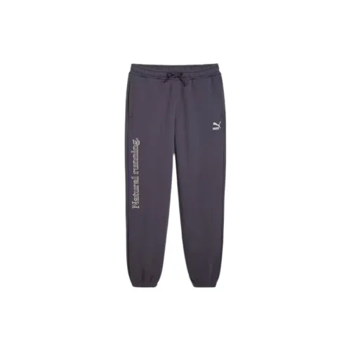 PUMA Knitted Sweatpants Unisex Galaxy Gray