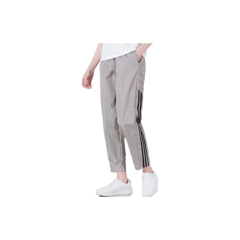 Adidas Knitted Sweatpants Women's Light Gray-4