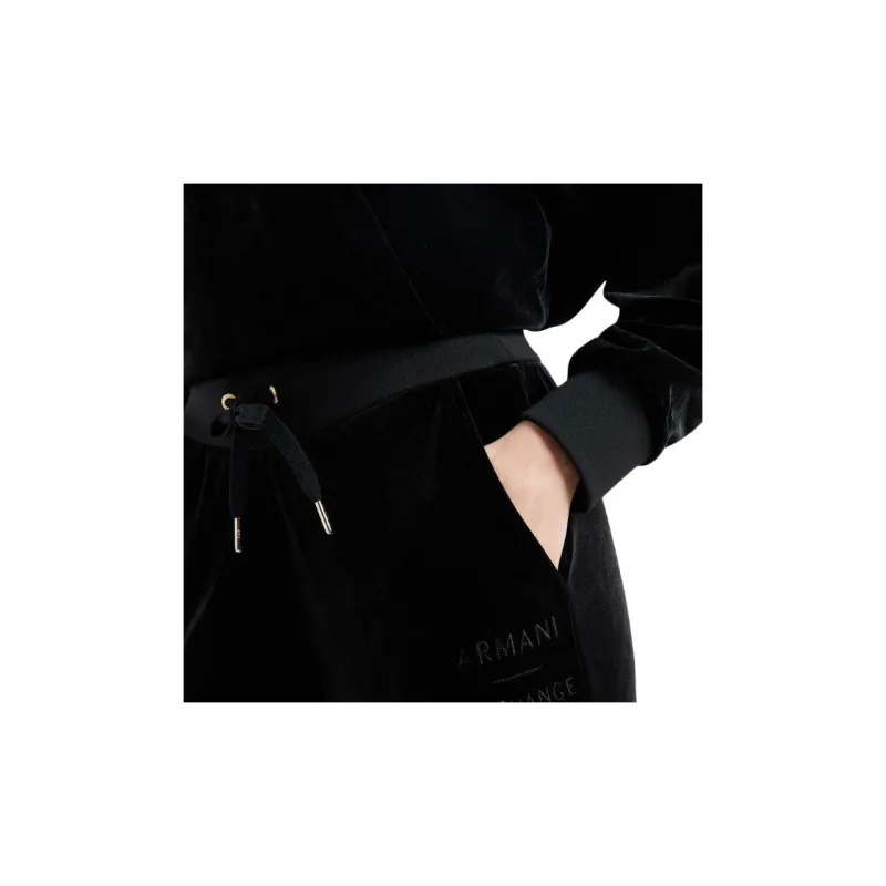 ARMANI EXCHANGE Knitted Sweatpants Women's Black-3