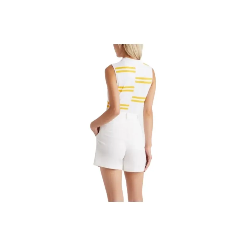 J.Lindeberg T Shirt Women's Yellow White-2