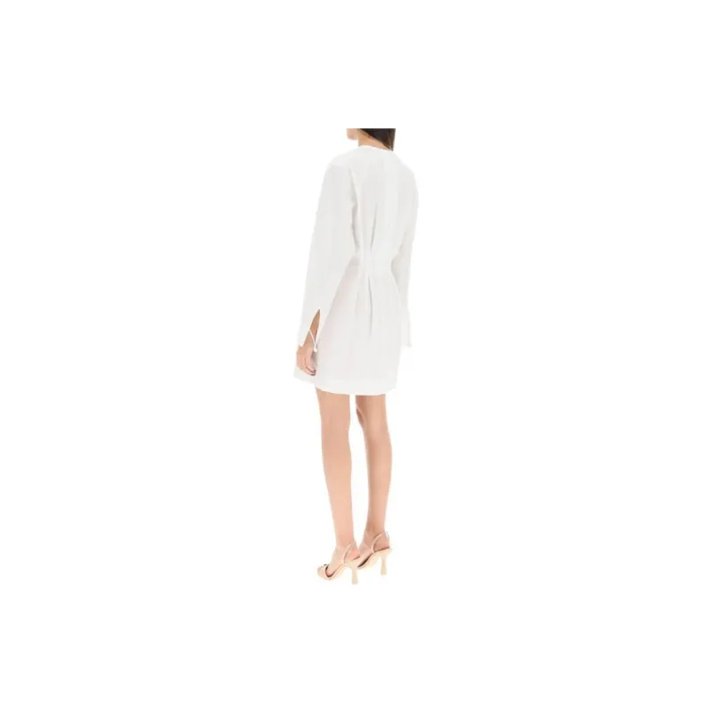 FENDI Long-Sleeved Dresses Women's White-3