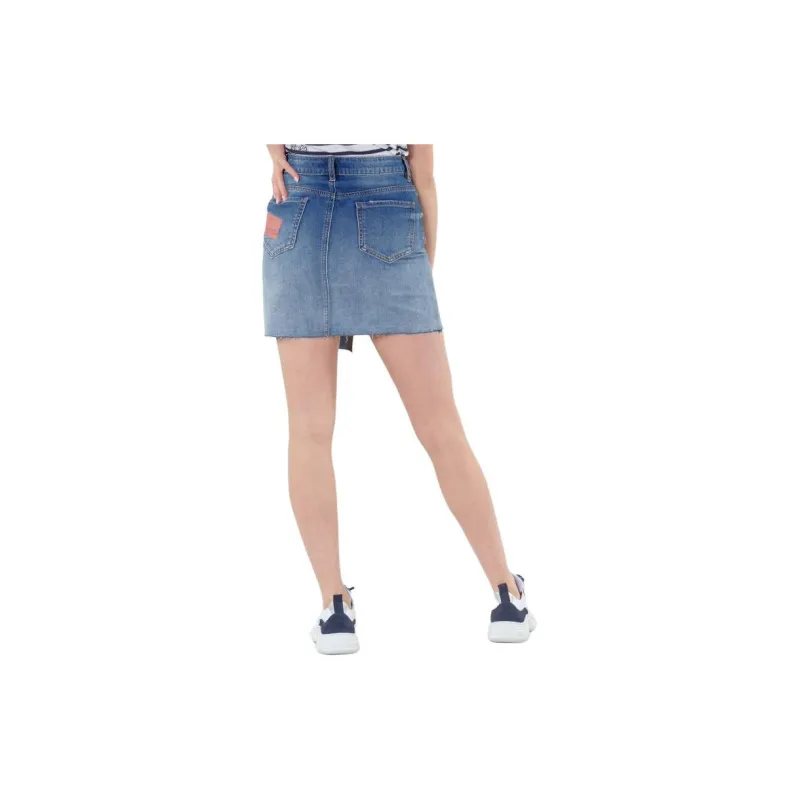 Desigual Denim Short Skirts Women's Blue-2