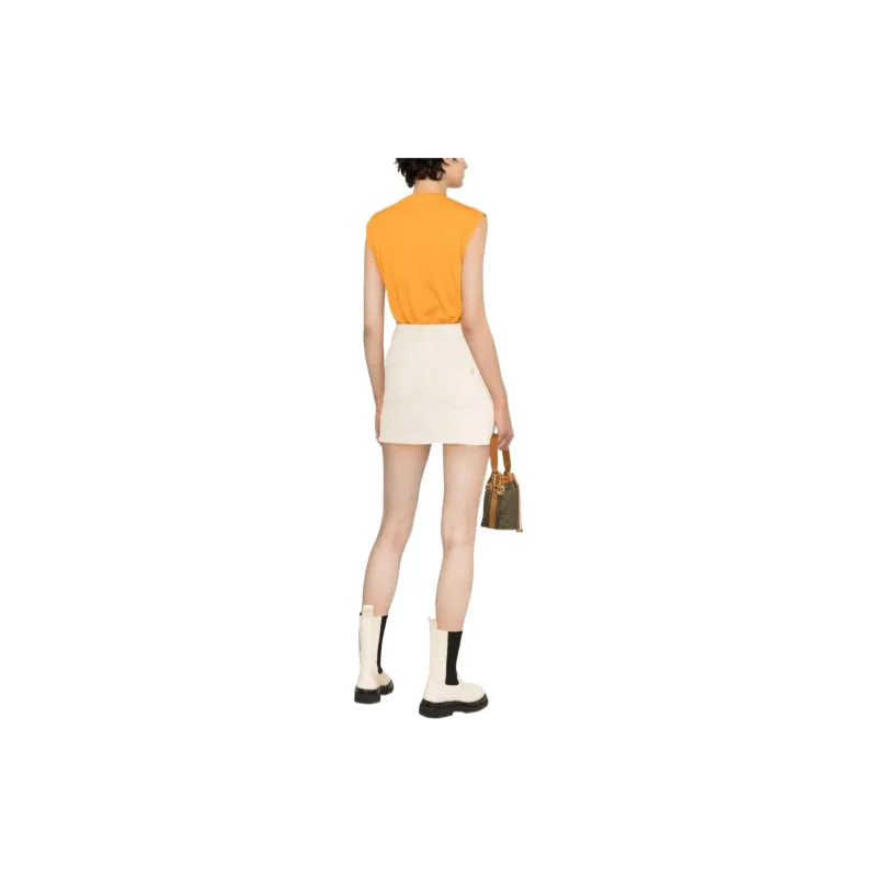 BALMAIN T-Shirts Women's Carrot Orange-2