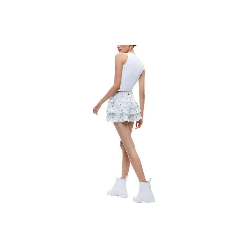 ALICE+OLIVIA Joey Mid rise Miniskirt-3