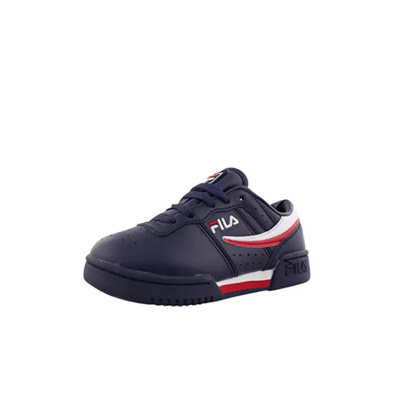 FILA KIDS Fitness Collection Youth Original Anti Slip Wear Resistant Low Top Kids' Skateboarding Shoes Black Kids'-0