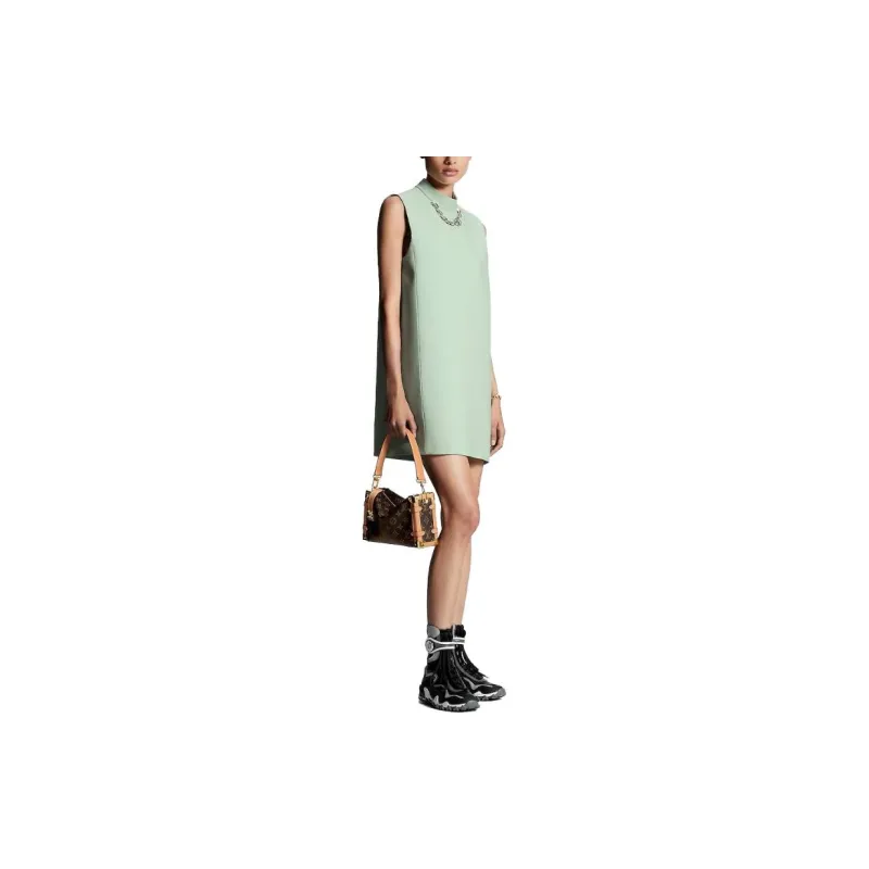 LOUIS VUITTON Mock Neck Straight Dress-1