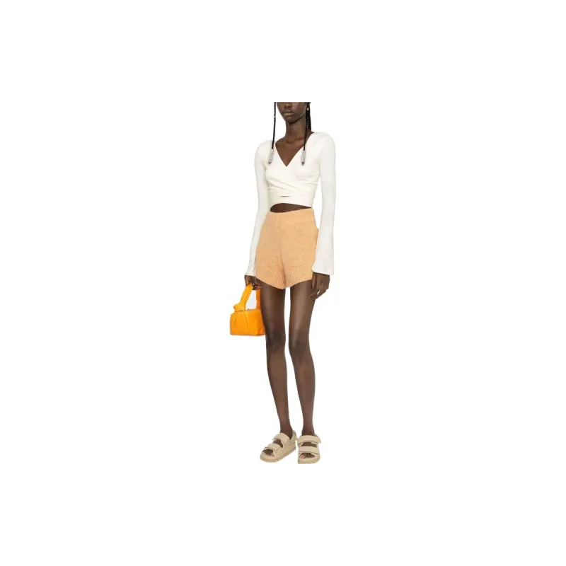 Rotate Birger Christensen High waist Knit Shorts-3