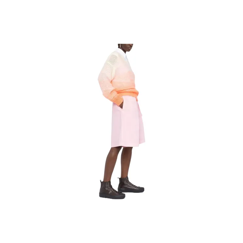 RAF SIMONS Pleated Denim Shorts-3